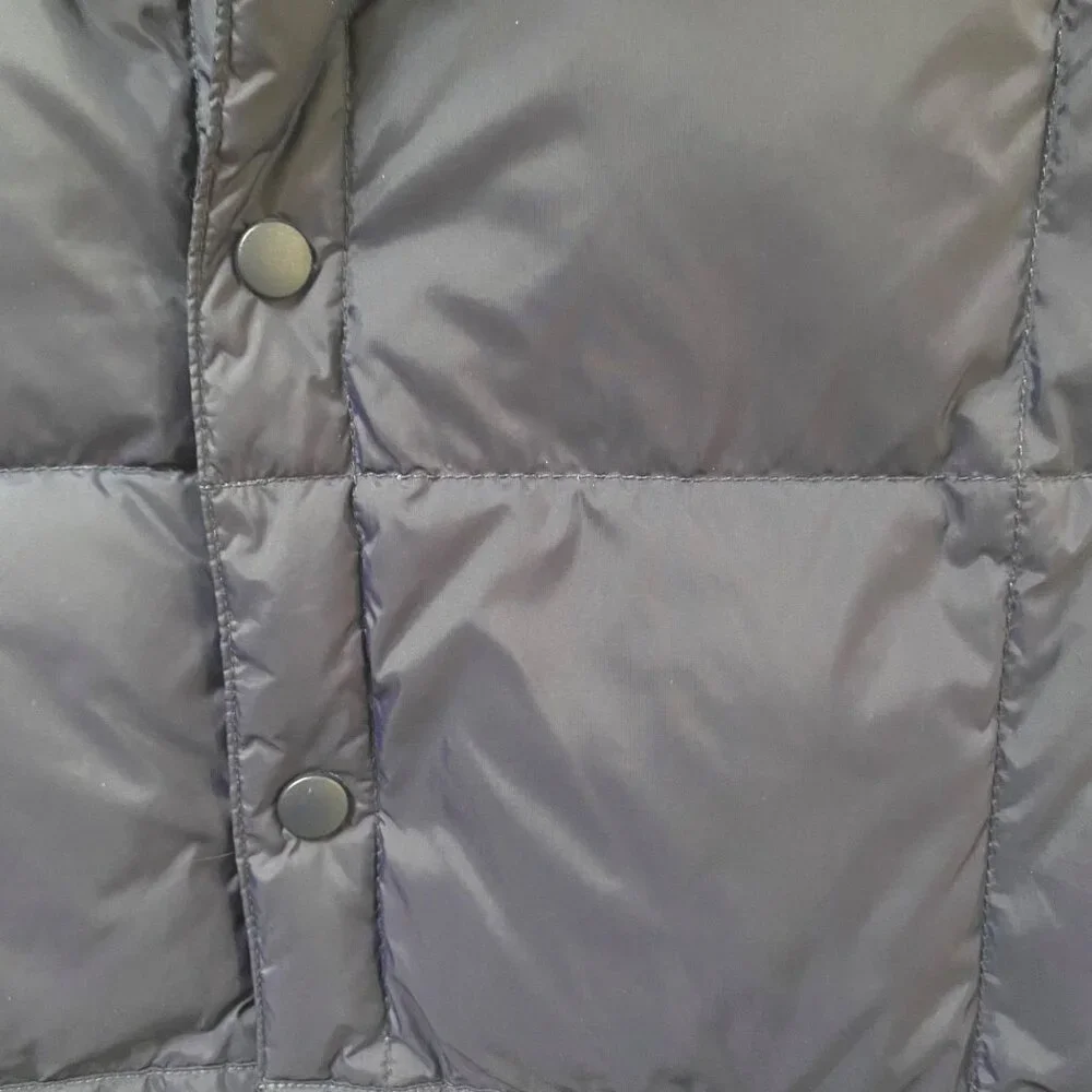 Lands End Mens Goose Down Puffer‎ Vest L 42-44 Navy Lightweight Warm Nylon Shell